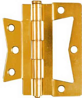 National Hardware 4 in. L Brass Steel Cabinet Hinge 2 pk - Image 3