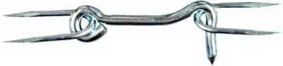 National Hardware 4 in. L Zinc-Plated Silver Steel Gate Hook w/Staples 1 pk - Image 2