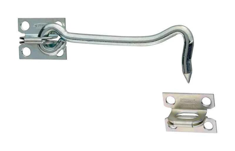 National Hardware 5 in. L Zinc-Plated Silver Steel Gate Hook w/Staples 1 pk - Image 2