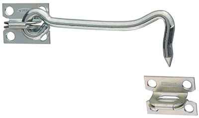 National Hardware 5 in. L Zinc-Plated Silver Steel Gate Hook w/Staples 1 pk - Image 3