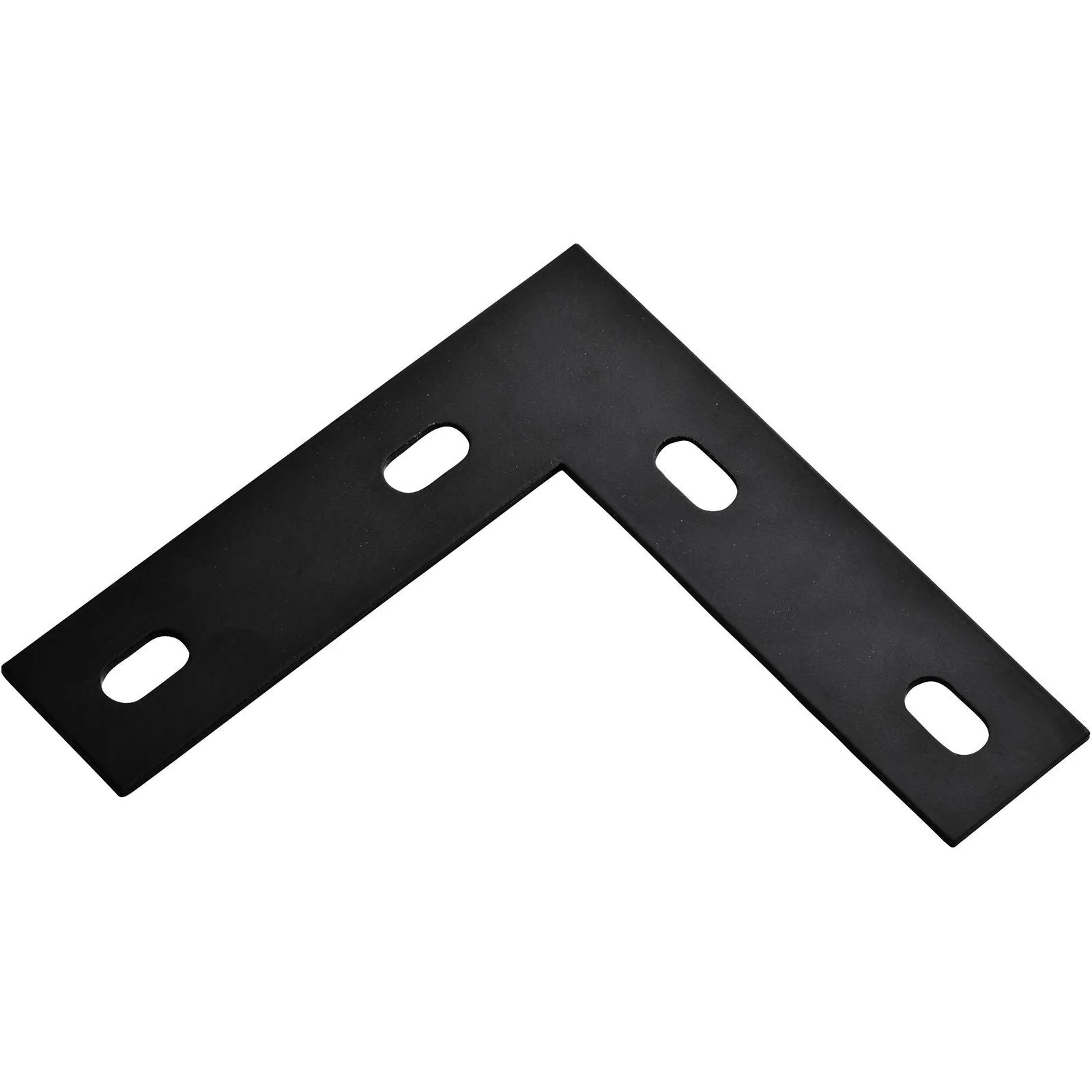 National Hardware 6.5 in. H X 1.5 in. W X 0.125 in. D Black Carbon Steel Flat Corner Plate - Image 2