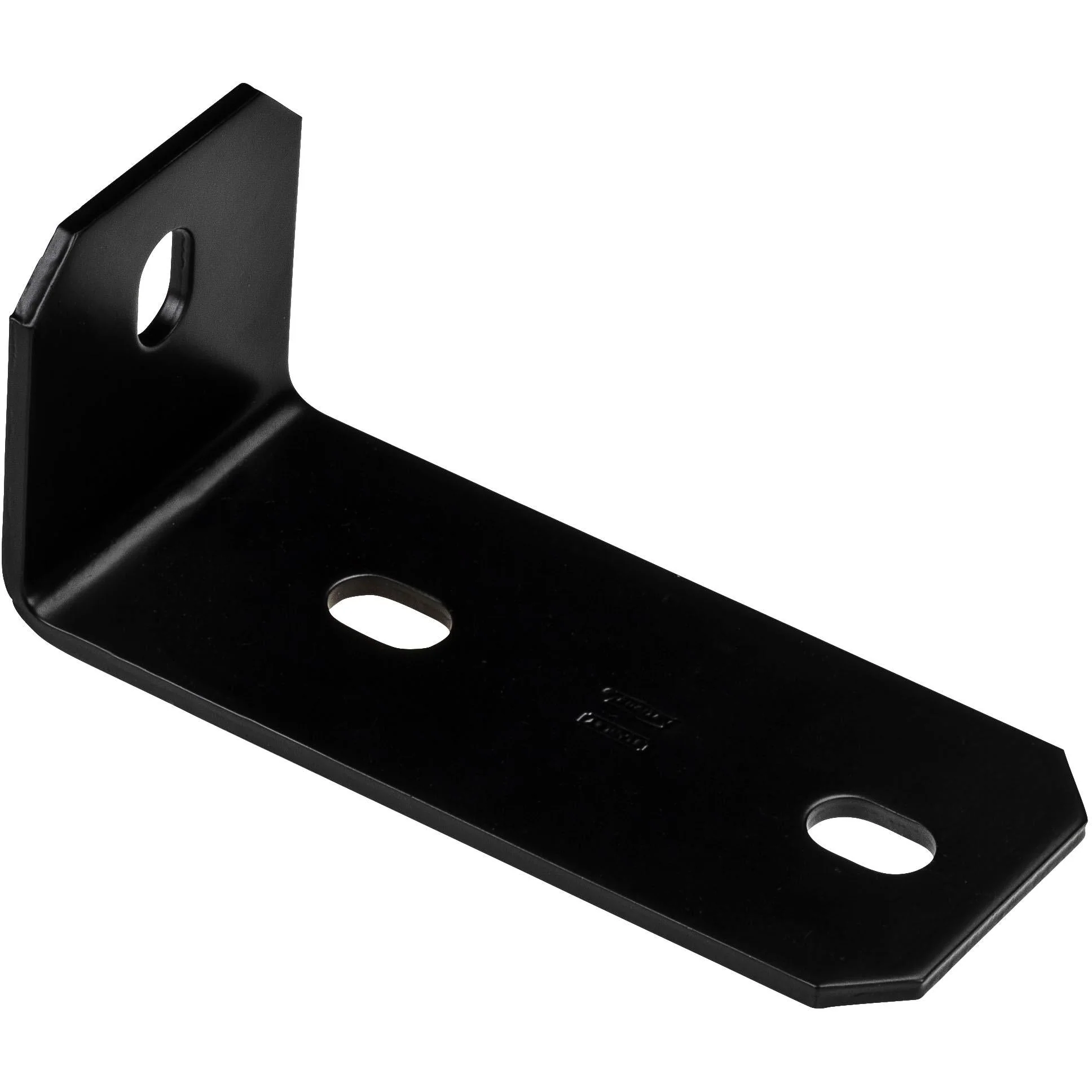 National Hardware 6.8 in. H X 3 in. W X 0.188 in. D Black Carbon Steel Inside Offset Leg Corner Brac - Image 2