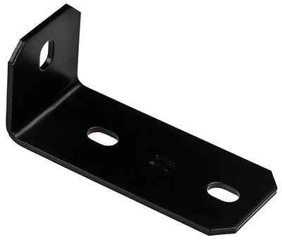 National Hardware 6.8 in. H X 3 in. W X 0.188 in. D Black Carbon Steel Inside Offset Leg Corner Brac - Image 3