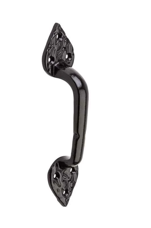 National Hardware 7-3/4 in. L Black Steel Gate Pull - Image 2