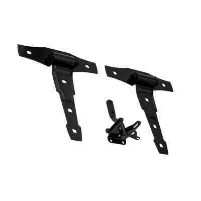 National Hardware 8-13/16 in. L Black Steel Gate Hardware Kit 1 pk - Image 2