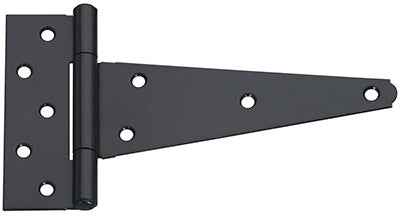 National Hardware 8 in. L Black Extra Heavy Duty T-Hinge 2 pk - Image 3