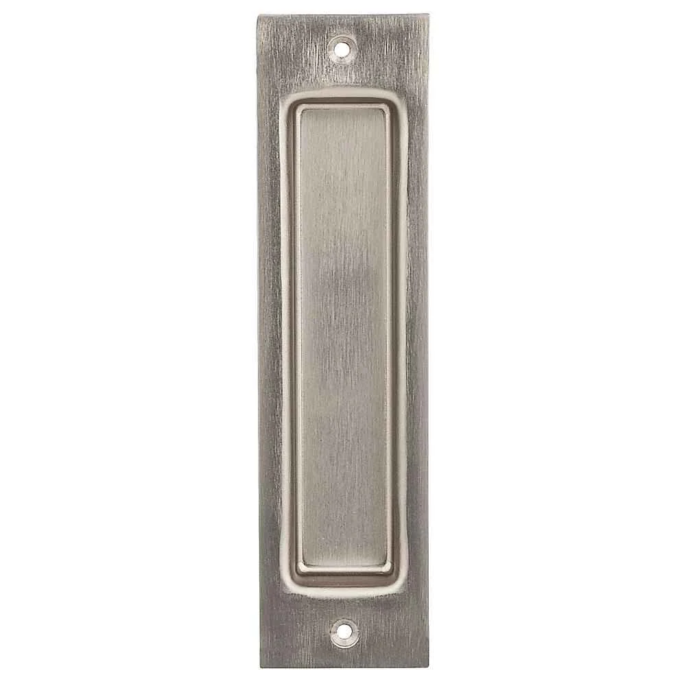 National Hardware 8 in. L Satin Nickel Gray Steel Flush Mortise Finger Pull - Image 2
