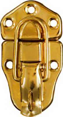 National Hardware Brass-Plated Steel Lockable Draw Catch 1.76 in. 3.64 in. 1 pk - Image 2