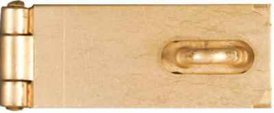 National Hardware Brass-Plated Steel 2-1/2 in. L Safety Hasp 1 pk - Image 2