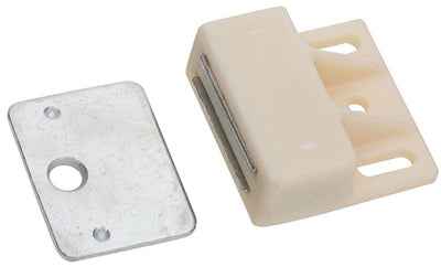 National Hardware 1-5/32 in. W X 1 in. L White Metal Magnetic Catch 1 pk - Image 2