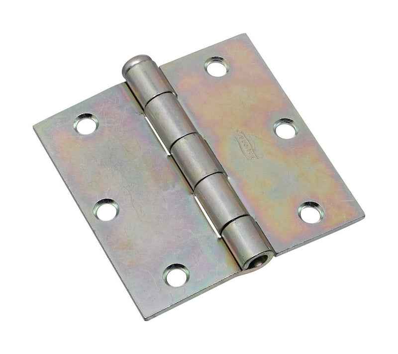 National Hardware 3-1/2 in. L Zinc-Plated Broad Hinge 2 pk - Image 2
