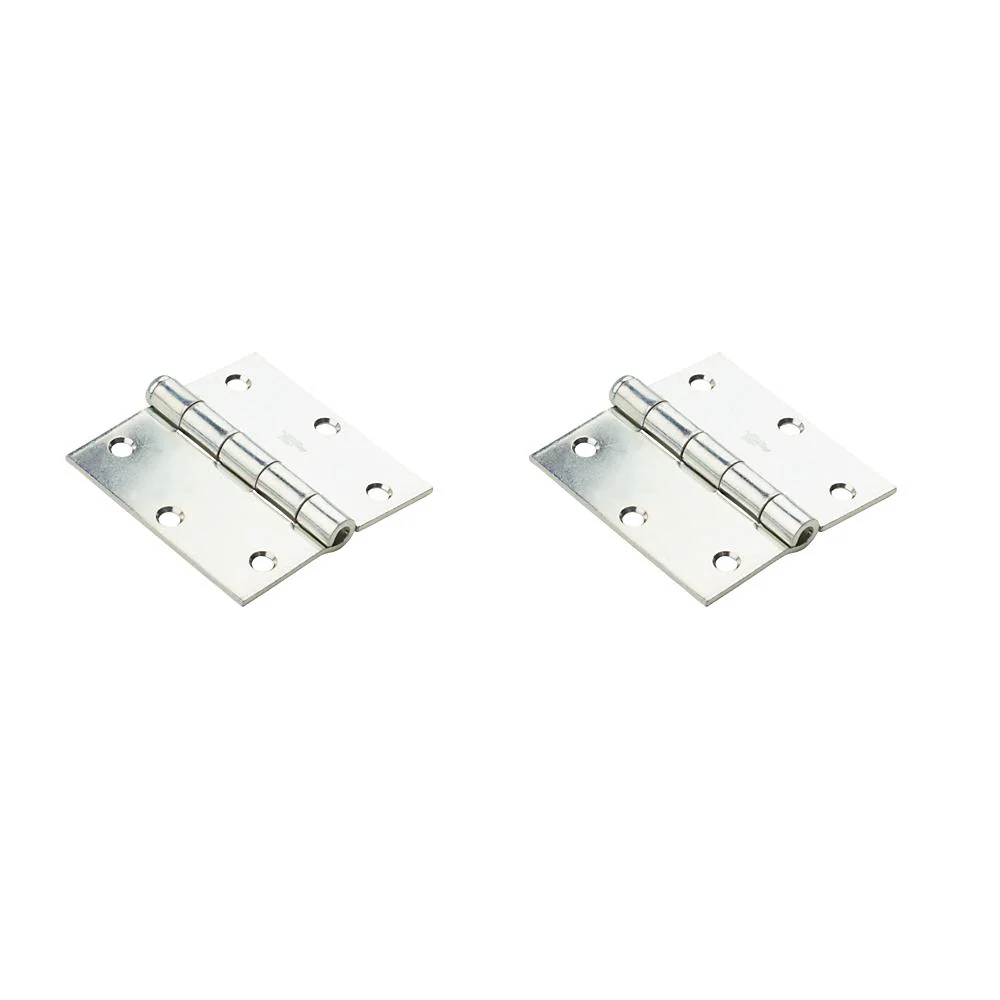 National Hardware 3-1/2 in. L Zinc-Plated Broad Hinge 2 pk - Image 3