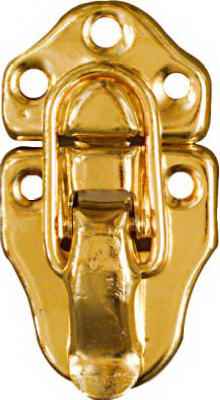National Hardware Brass-Plated Steel Draw Catch 1.76 in. 3.64 in. 2 pk - Image 2