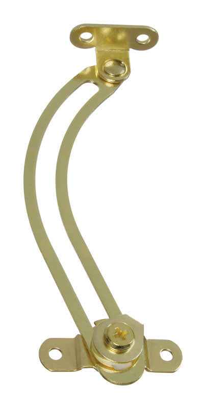 National Hardware Brass-Plated Steel Right Hand Friction Lid Support 3/4 in. 5-17/32 in. 1 pk - Image 2