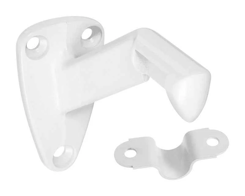 National Hardware White Zinc Die Cast w/Steel Strap Handrail Bracket - Image 2