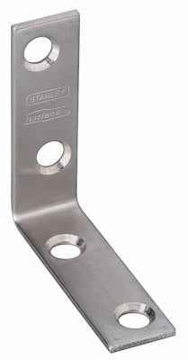National Hardware 2 in. H X 5/8 in. W Stainless Steel Inside Corner Brace - Image 2