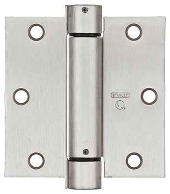 National Hardware 3-1/2 in. L Satin Nickel Spring Hinge 1 pk - Image 2