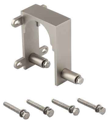 National Hardware Satin Nickel Steel By-Pass Guide 2 pk - Image 2
