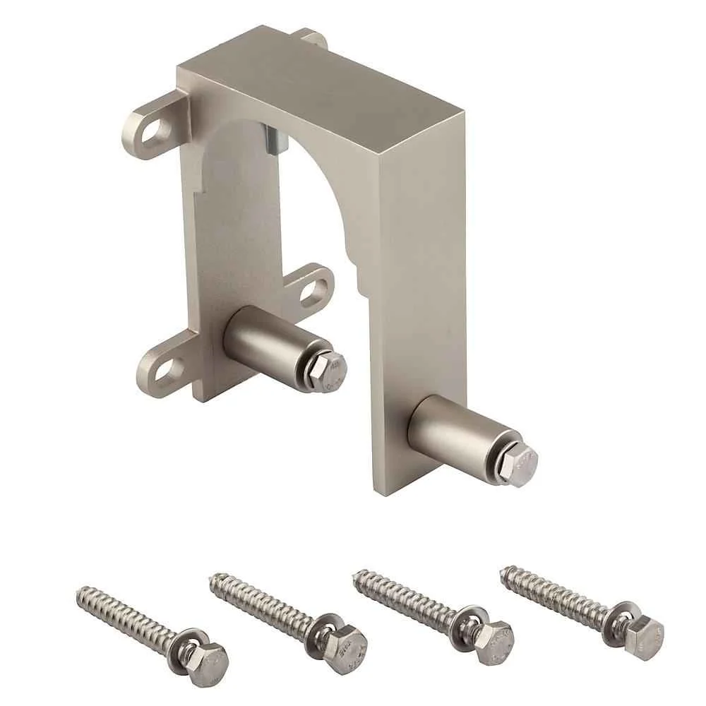 National Hardware Satin Nickel Steel By-Pass Guide 2 pk - Image 4