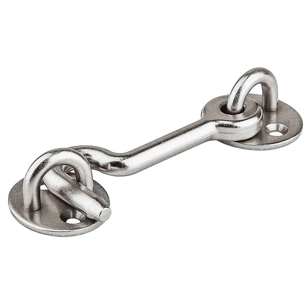 National Hardware Satin Nickel Silver Steel Door Latch 1 pk - Image 2