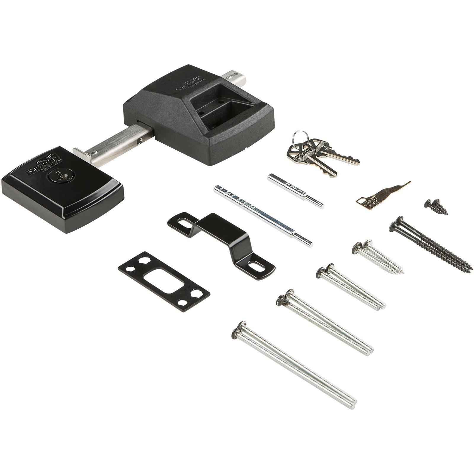 National Hardware SmartKey 3.35 in. L Black Gate Lock - Image 3