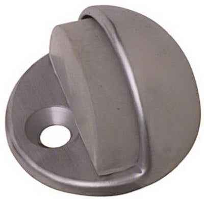 National Hardware Solid Brass w/Rubber Bumper Chrome Silver Door Stop Mounts to floor 1.75 in. - Image 3