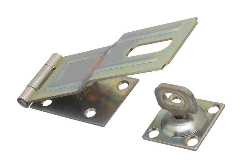 National Hardware Zinc-Plated Aluminum/Steel 6 in. L Swivel Staple Safety Hasp 1 pk - Image 2