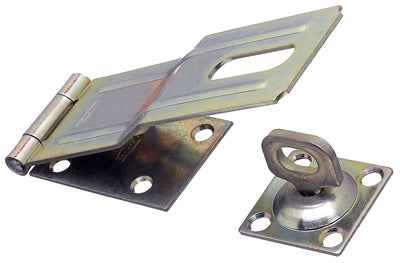 National Hardware Zinc-Plated Aluminum/Steel 6 in. L Swivel Staple Safety Hasp 1 pk - Image 3