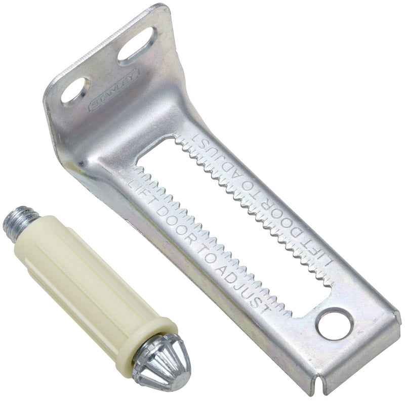 National Hardware Zinc-Plated Silver Plastic/Steel Folding Door Bottom Pivots 1 pk - Image 4