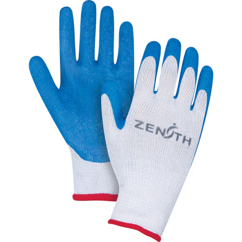 Natural Rubber Seamless Knit Coated Gloves, 10, Rubber Latex Coating, 10 Gauge, Polyester/Cotton Shell - Image 2