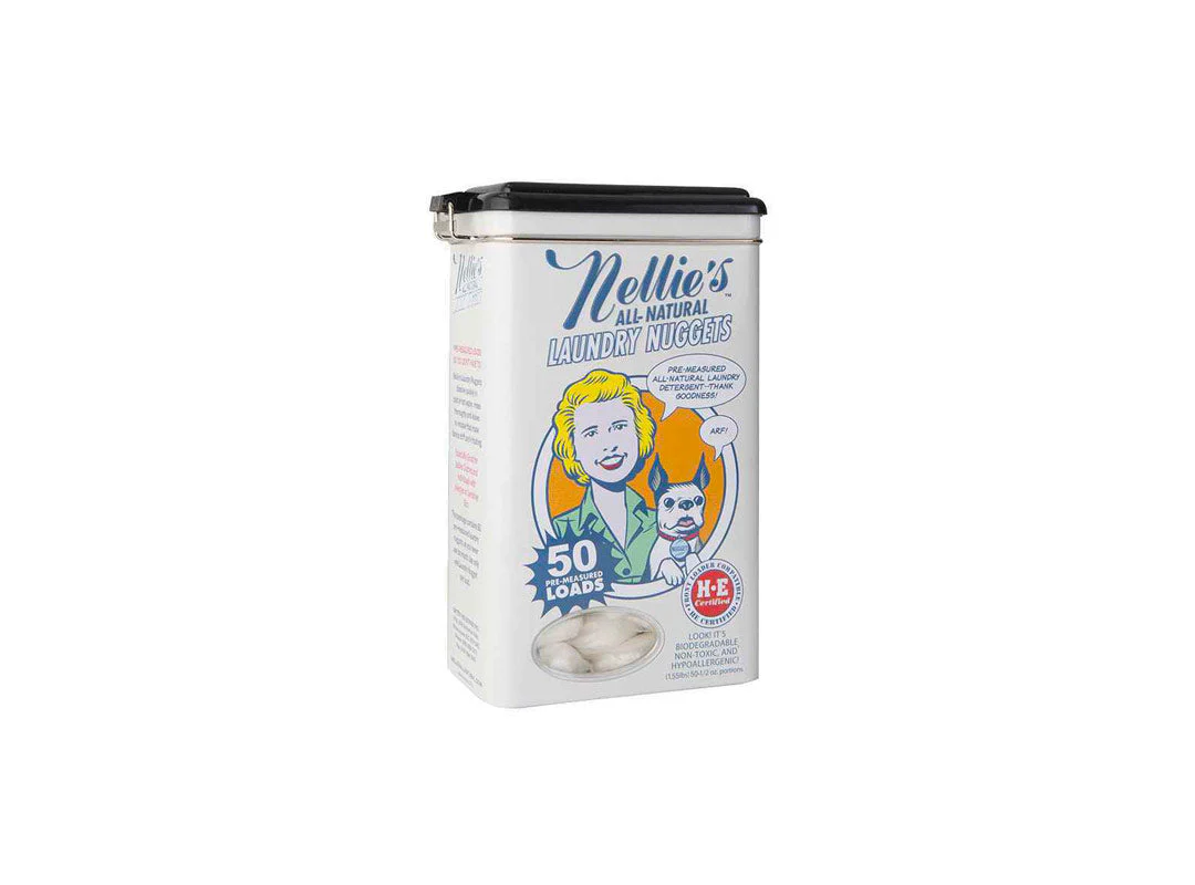 Nellie's Laundry Soda Nuggets, 50 Load Tin - Image 2