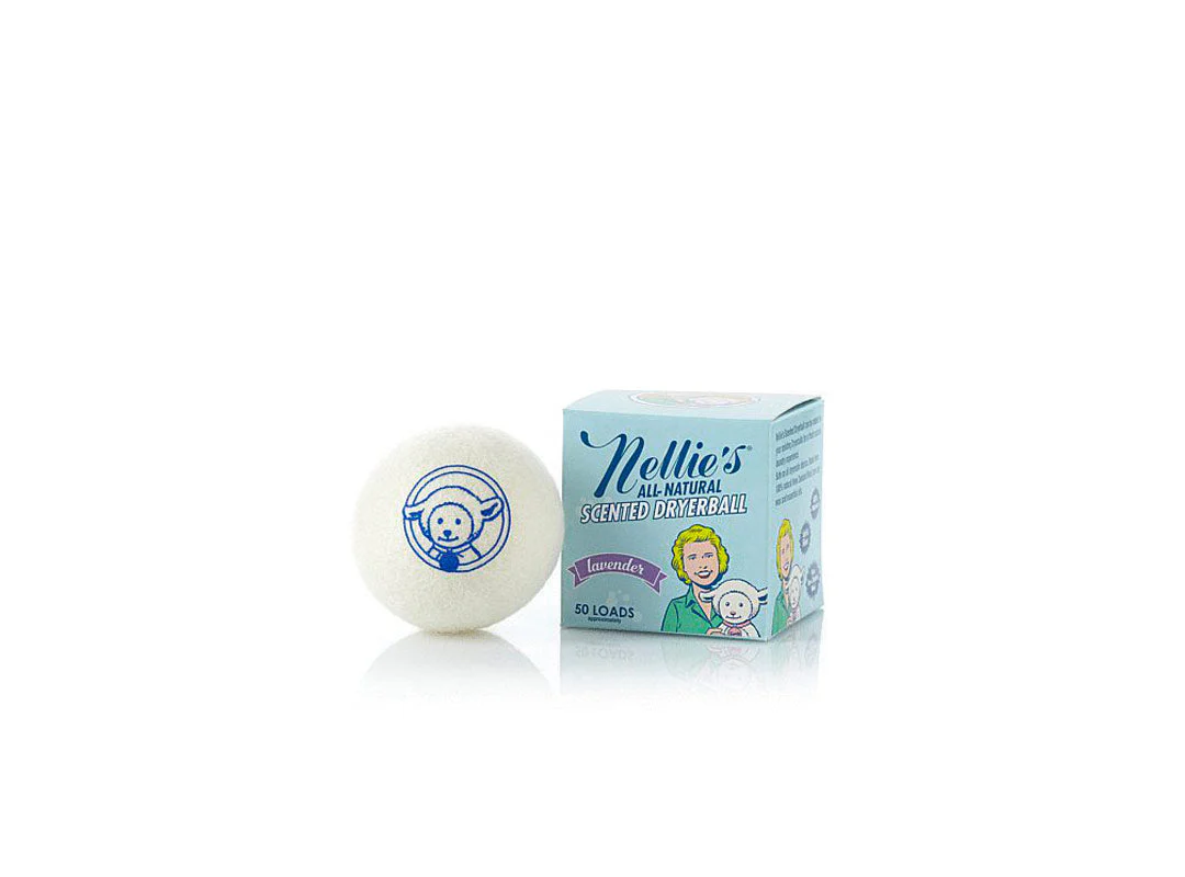 Nellie's Lavender Scent, Single Wool dryerball - Image 2