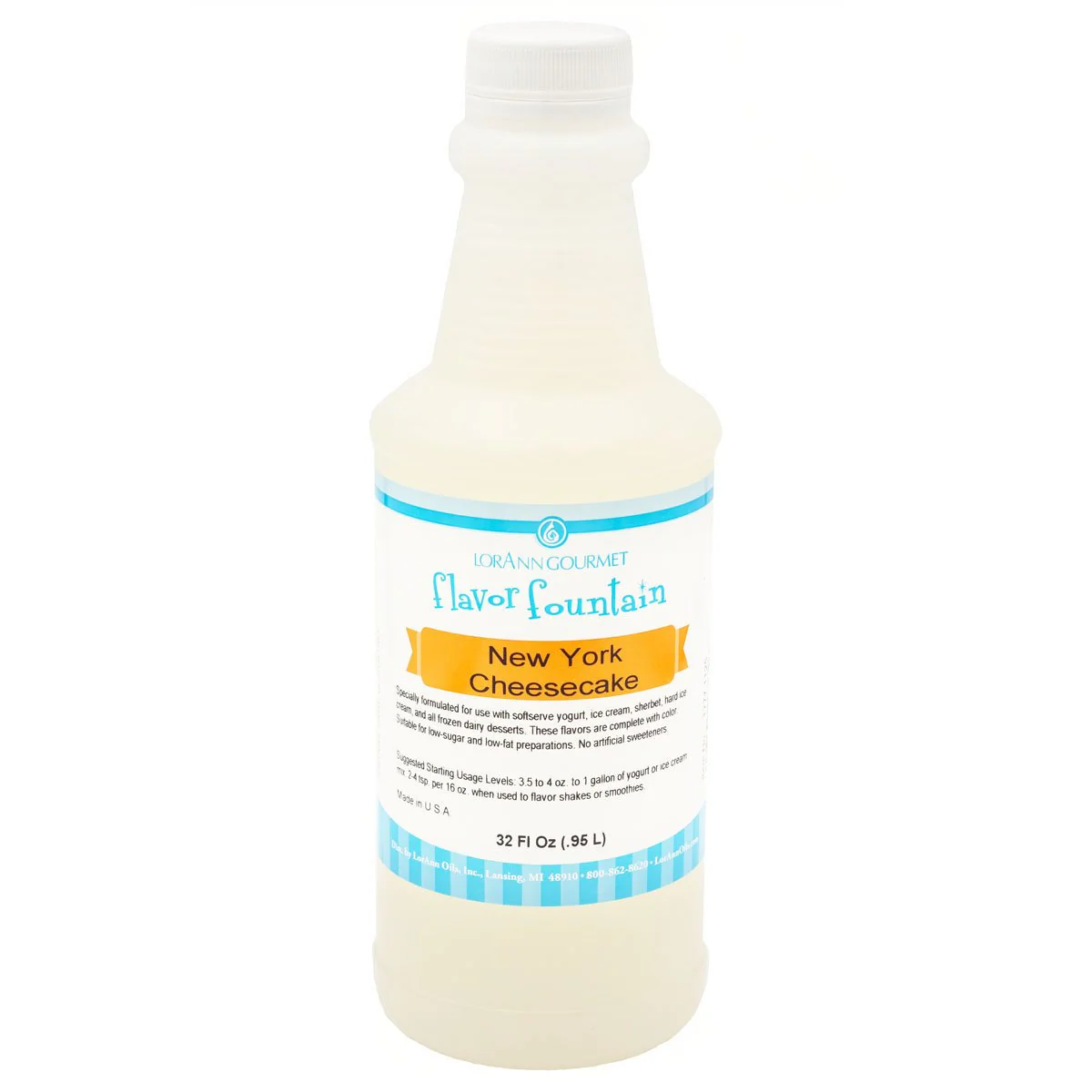 New York Cheesecake Flavor - 4 oz. - 32 oz. - Ice Cream and Beverage Flavors - LorAnn Oils - Canadian Distribution - Ships Free Within Canada on Orders Above CAD $199 - Image 2