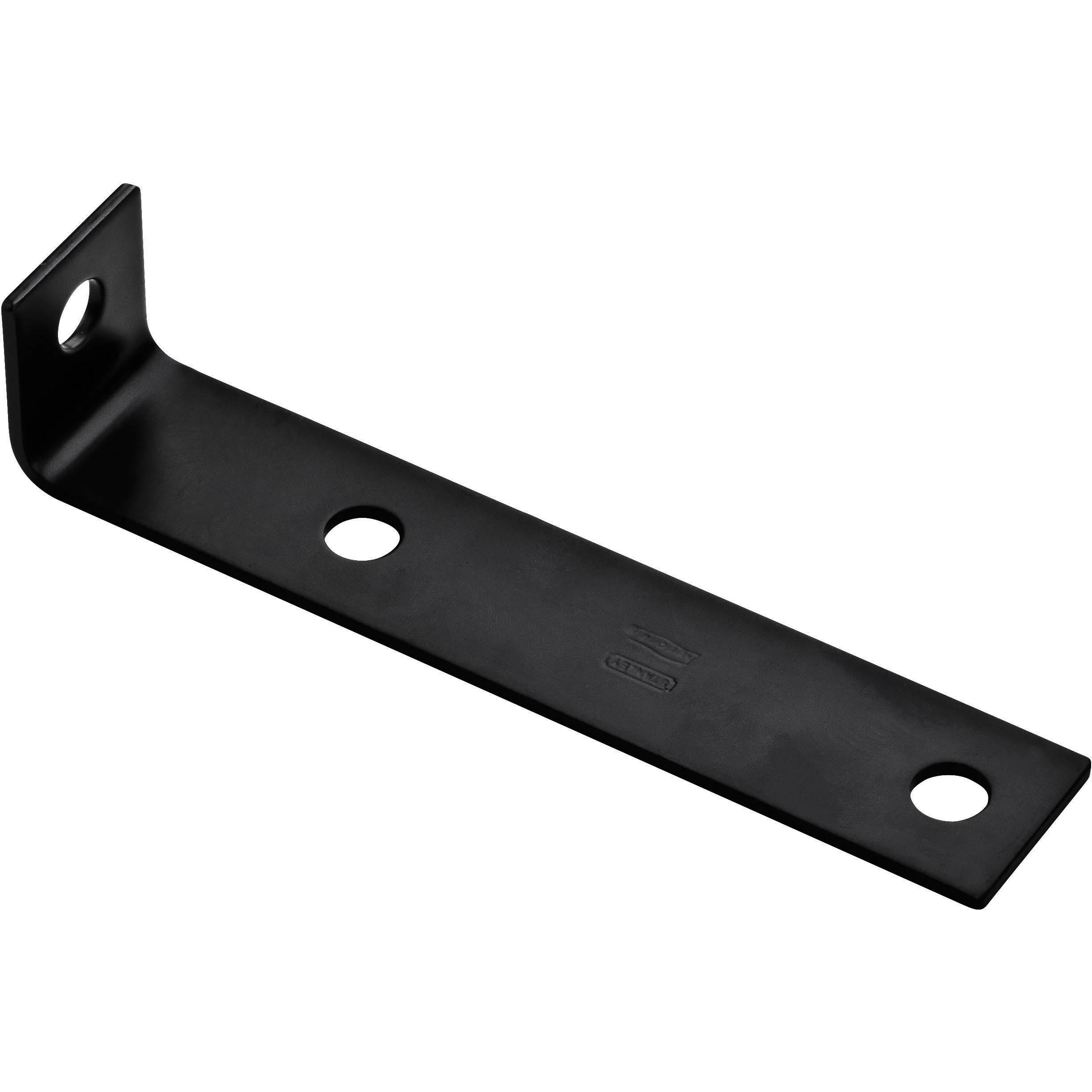 National Hardware 7.5 in. H X 1.5 in. W X 0.125 in. D Black Carbon Steel Inside Offset Leg Corner Br - Image 3