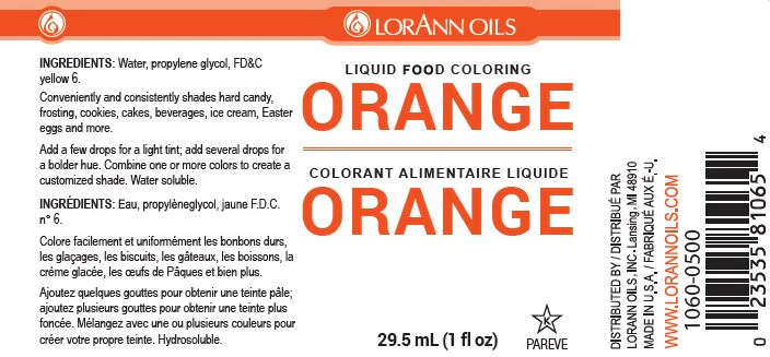 Orange Liquid Food Color - Liquid Food Coloring - 4 oz, 1 Gallon - Ships Free Within Canada on Orders Above CAD $199 - Image 2