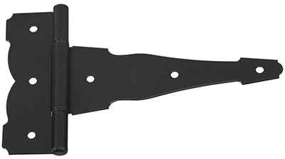 National Hardware 8 in. L Black Ornamental/Reversible T-Hinge 2 pk - Image 2