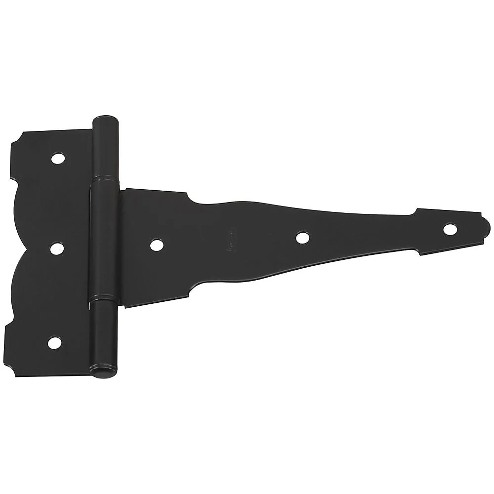 National Hardware 8 in. L Black Ornamental/Reversible T-Hinge 2 pk - Image 3