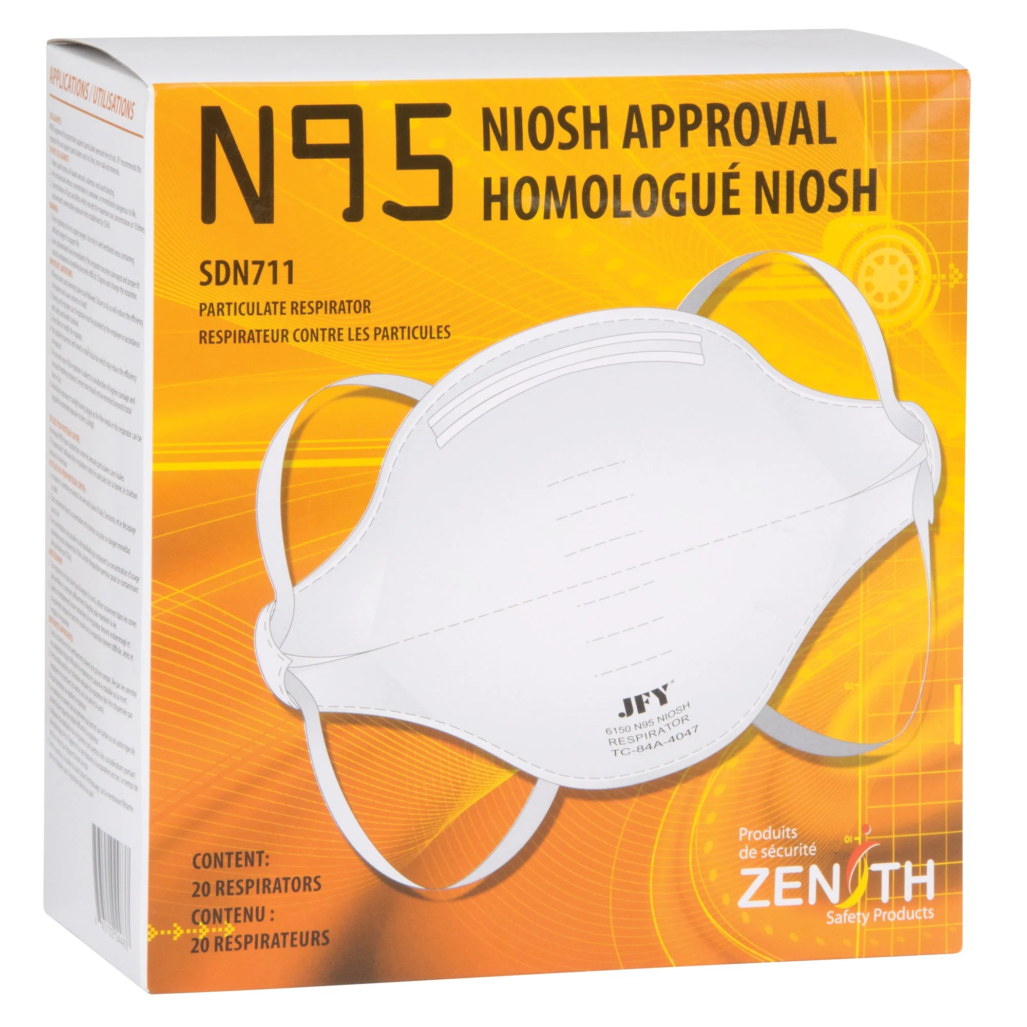 Particulate Respirator, N95, NIOSH Certified, Medium/Large - Image 2