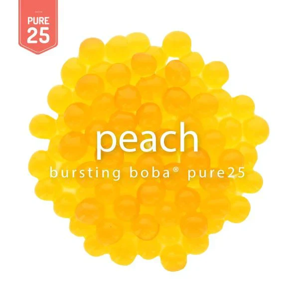 Peach Bursting Boba Pure25 - Popping Boba - Bossen - Canada - Ships Free Within Canada on Orders Above CAD $199 - Image 2