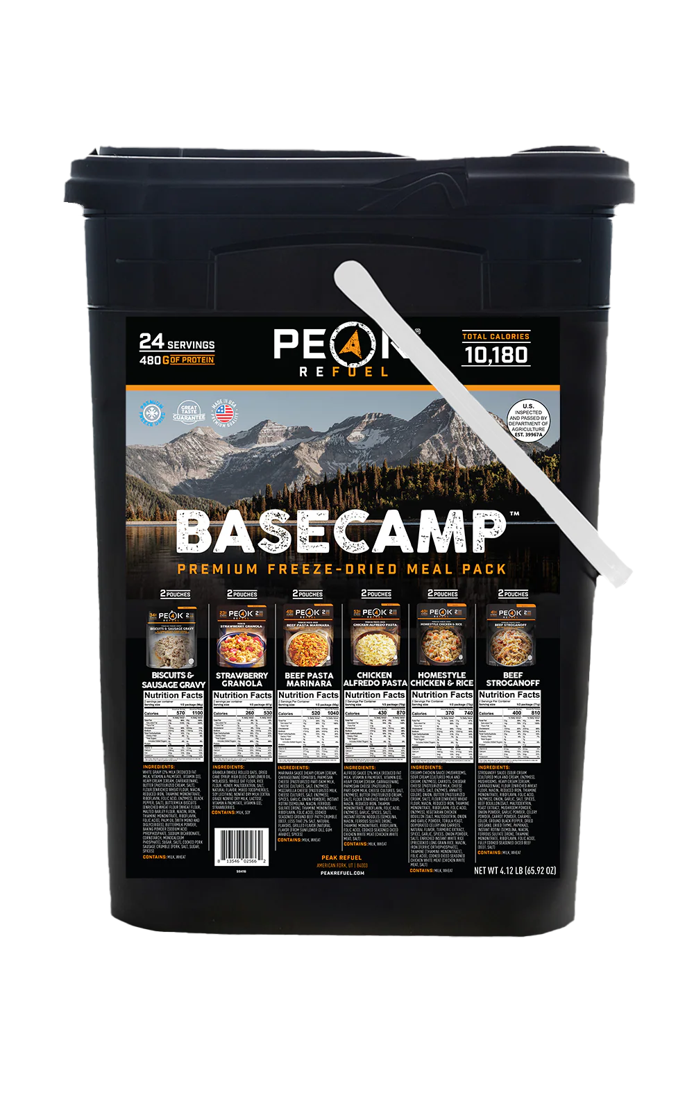 Peak Refuel Backpacking and Camping Survival Food Basecamp 12 Pack - Image 2