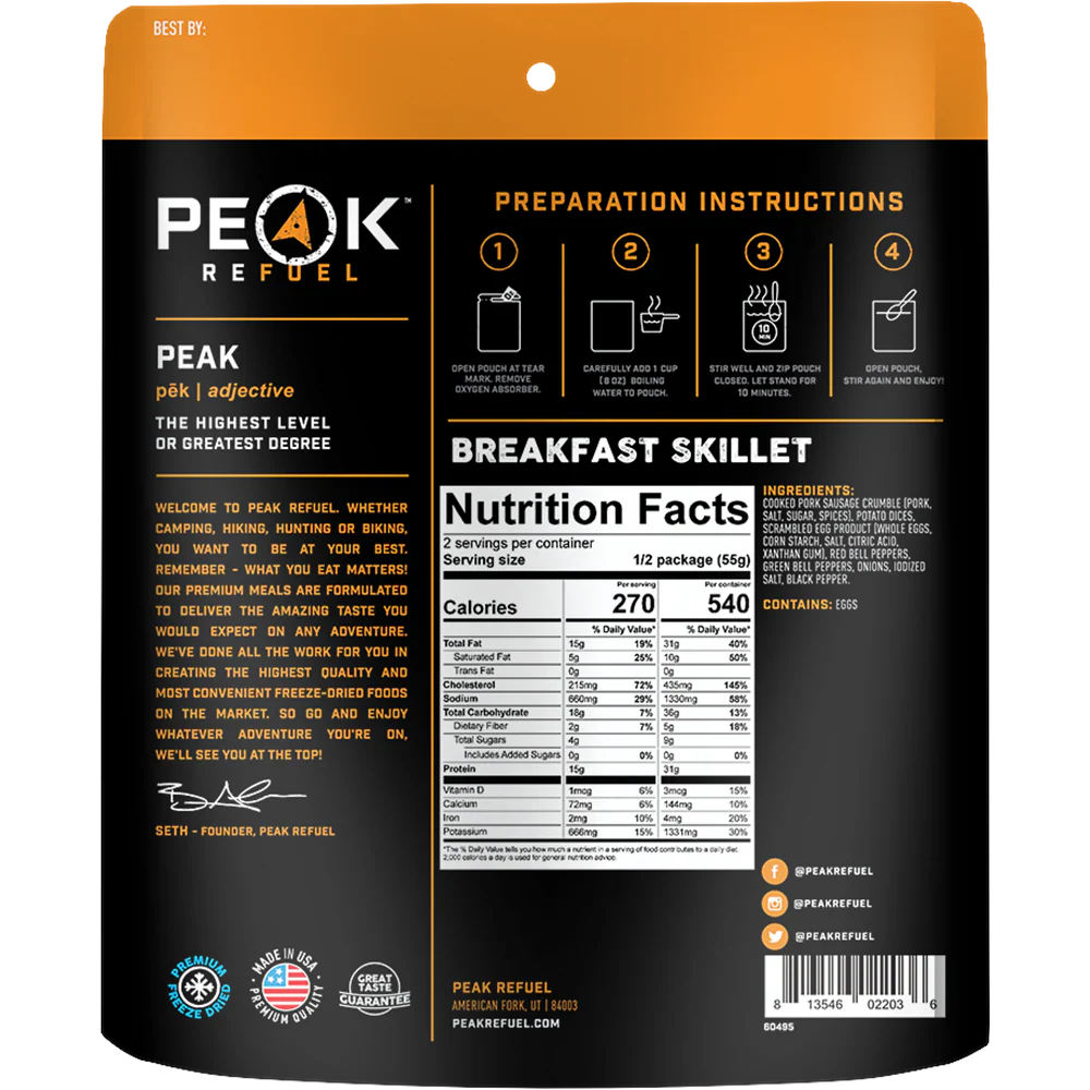 Peak Refuel Breakfast Skillet Meal - Image 2
