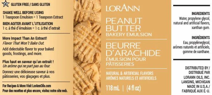 Peanut Butter Bakery Emulsion (Peanut Free) - 4 oz., 16 oz. 1 Gallon, 5 Gallons - Bakery Emulsions Canada - Ships Free Within Canada on Orders Above CAD $199 - Image 3