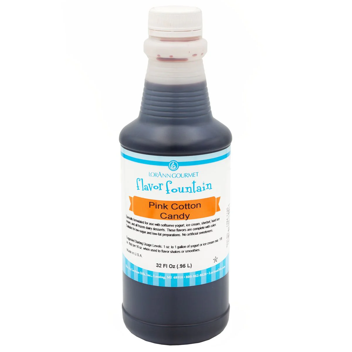 Pink Cotton Candy Flavor - 4 oz. - 32 oz. - Ice Cream and Beverage Flavors - LorAnn Oils - Canadian Distribution - Ships Free Within Canada on Orders Above CAD $199 - Image 2