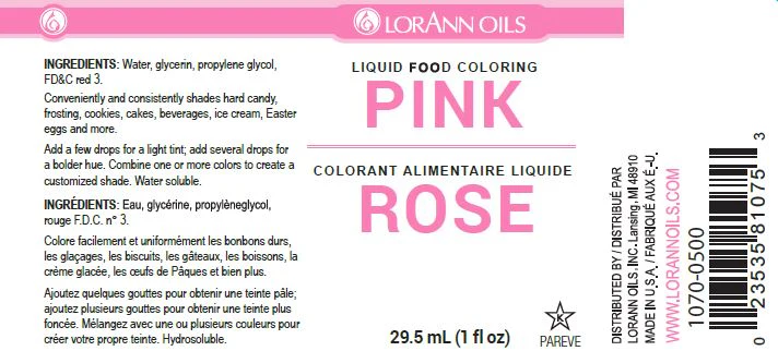 Pink Liquid Food Color - Liquid Food Coloring - 4 oz, 1 Gallon - Canadian Distribution - Ships Free Within Canada on Orders Above CAD $199 - Image 2