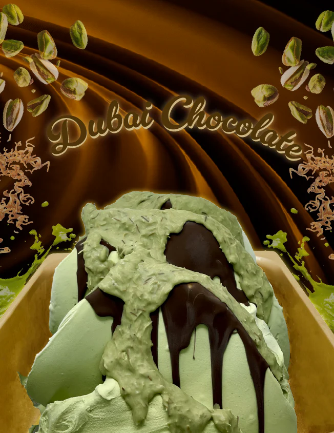 Pistachio Kataifi (Dubai Chocolate) Cone Dip Coating - 1.5 KG Bucket - Rubicone Canada - Made in Italy - Ships Free Within Canada on Orders Above CAD $199 - Image 2