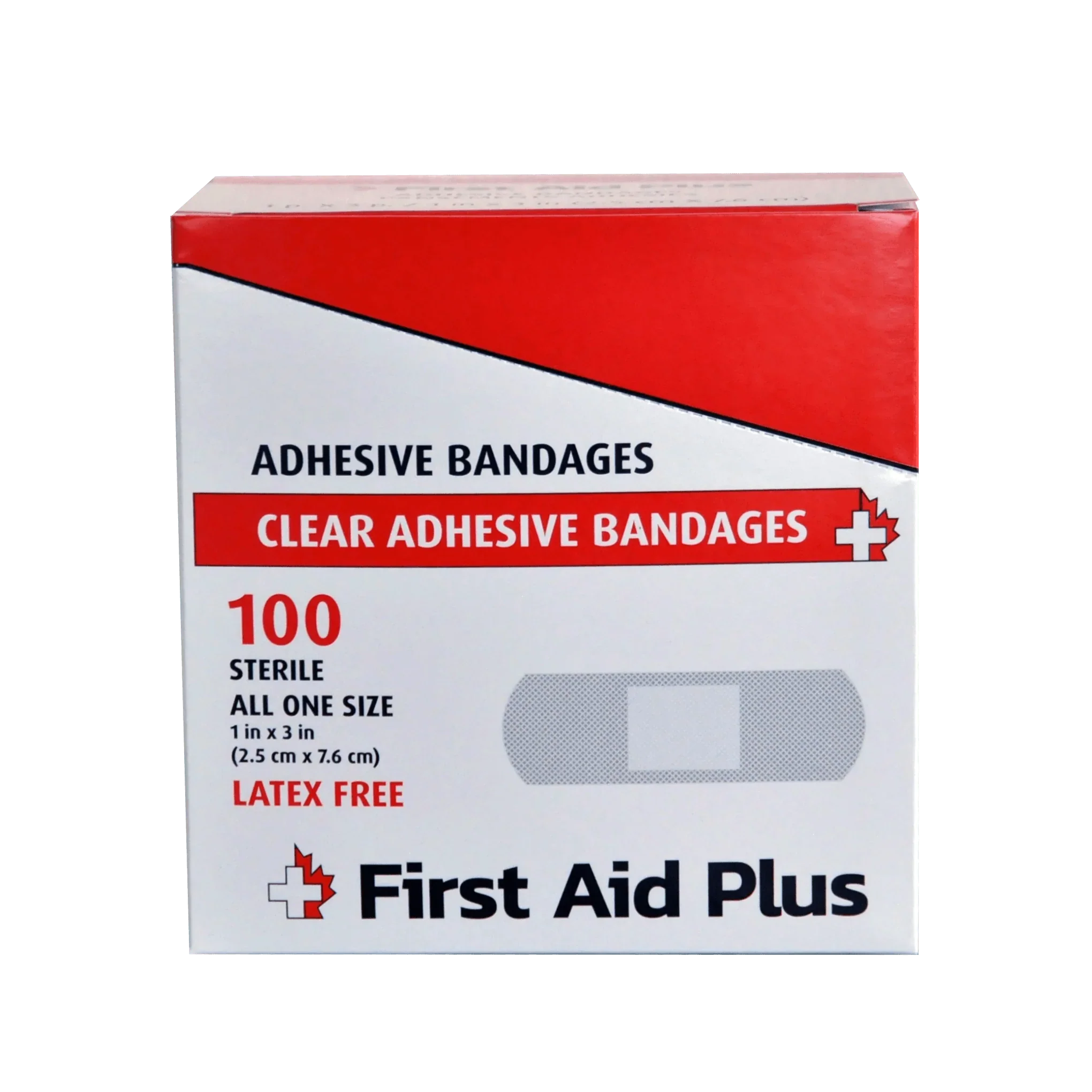 Plastic Adhesive Bandage, Standard Strip, 3" x 1", 100/box - Image 2