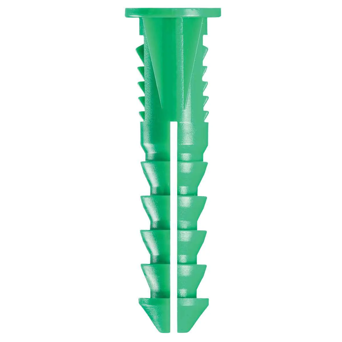 #12-14x1-1/2" Plastic Screw Anchor w/ Screws, Green (5 Pack) - Image 2