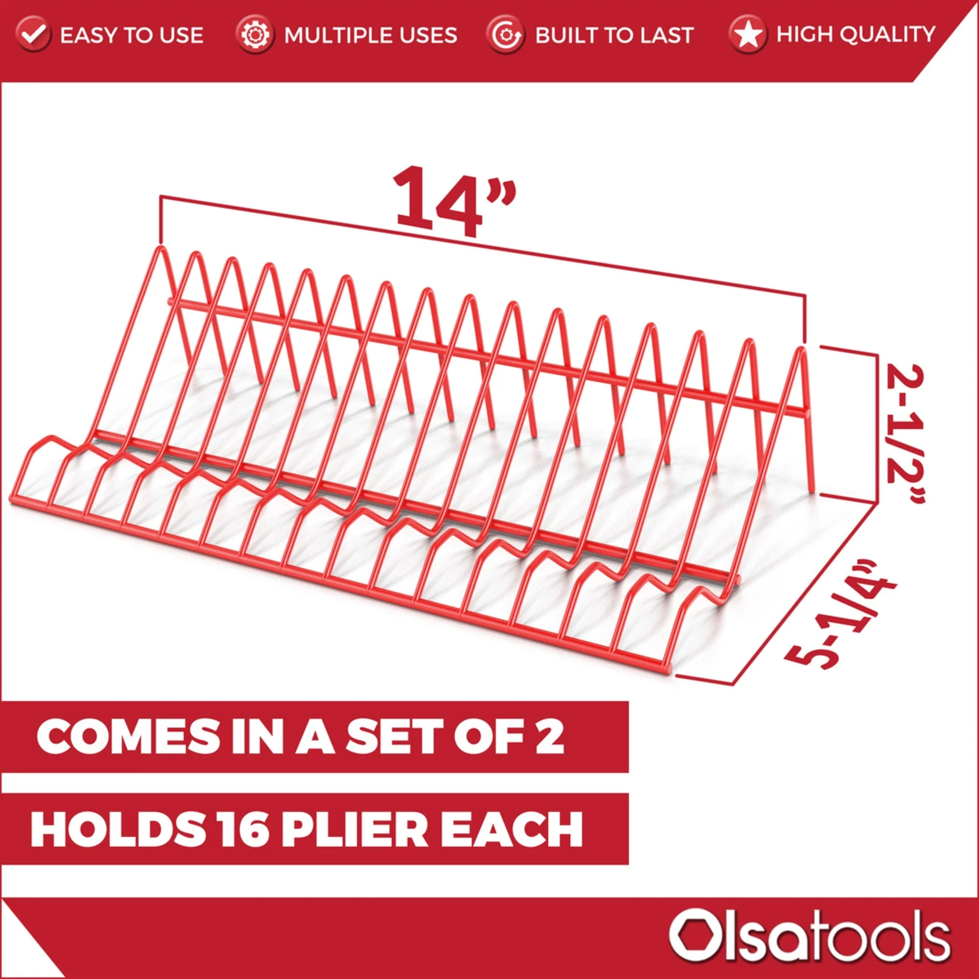 Plier Organizer Rack For Tool Box Drawer - Image 14
