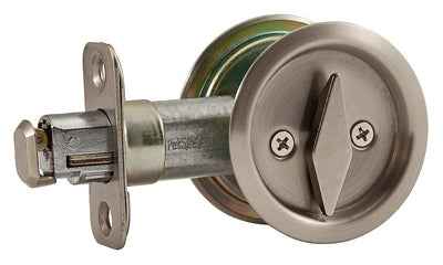 National Hardware Satin Nickel Silver Steel Pocket Door Latch 1 pk - Image 2