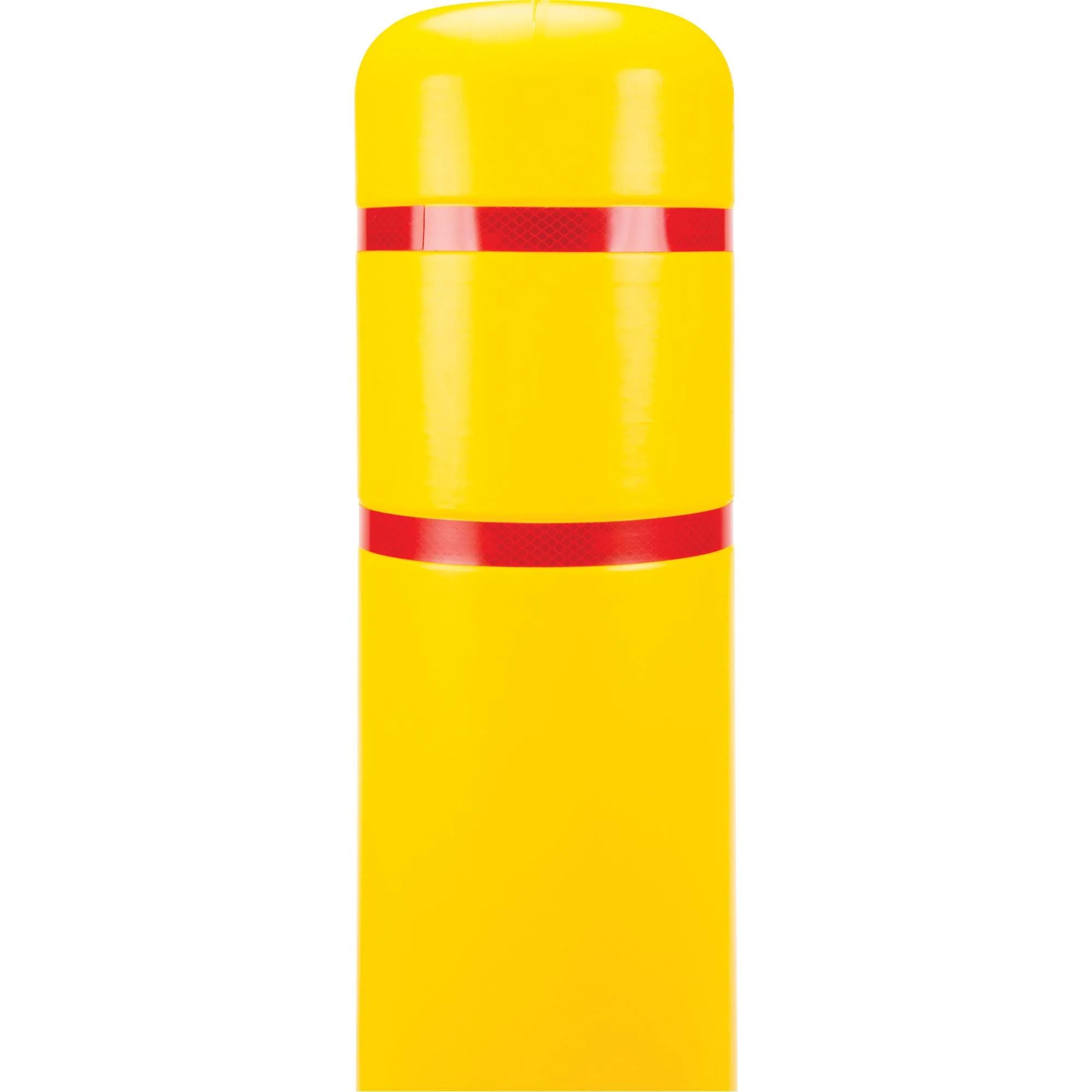 Polyethylene Bollard Cover, 6-5/8" Dia. x 60" L, Red/Yellow - Image 3